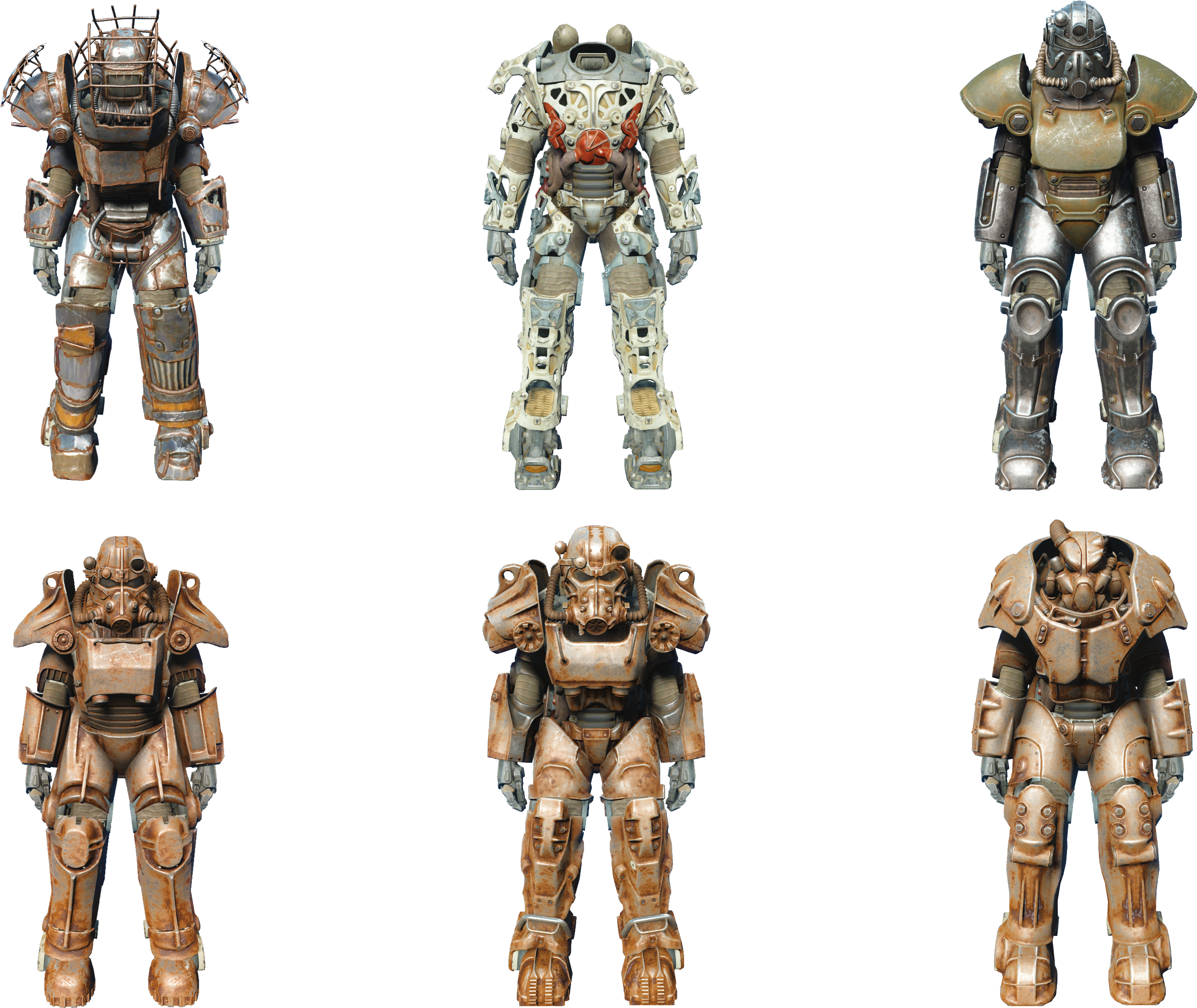 Photo © Fallout Wiki - Power Armor Types Fallout 4 Clipart (2607x2195), Png Download