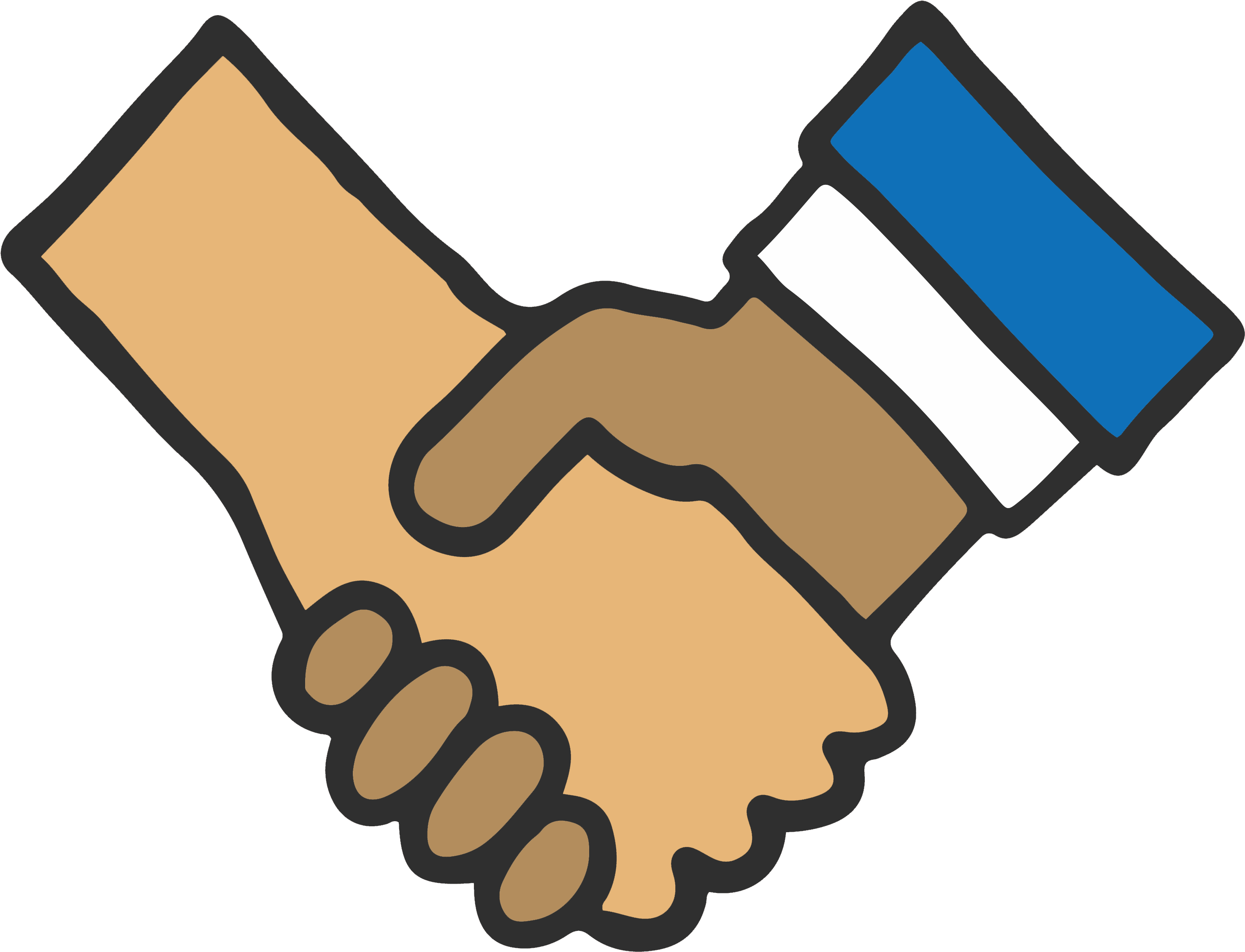 Banner Black And White Stock Sense - Desenho Aperto De Mãos Clipart (3304x2737), Png Download