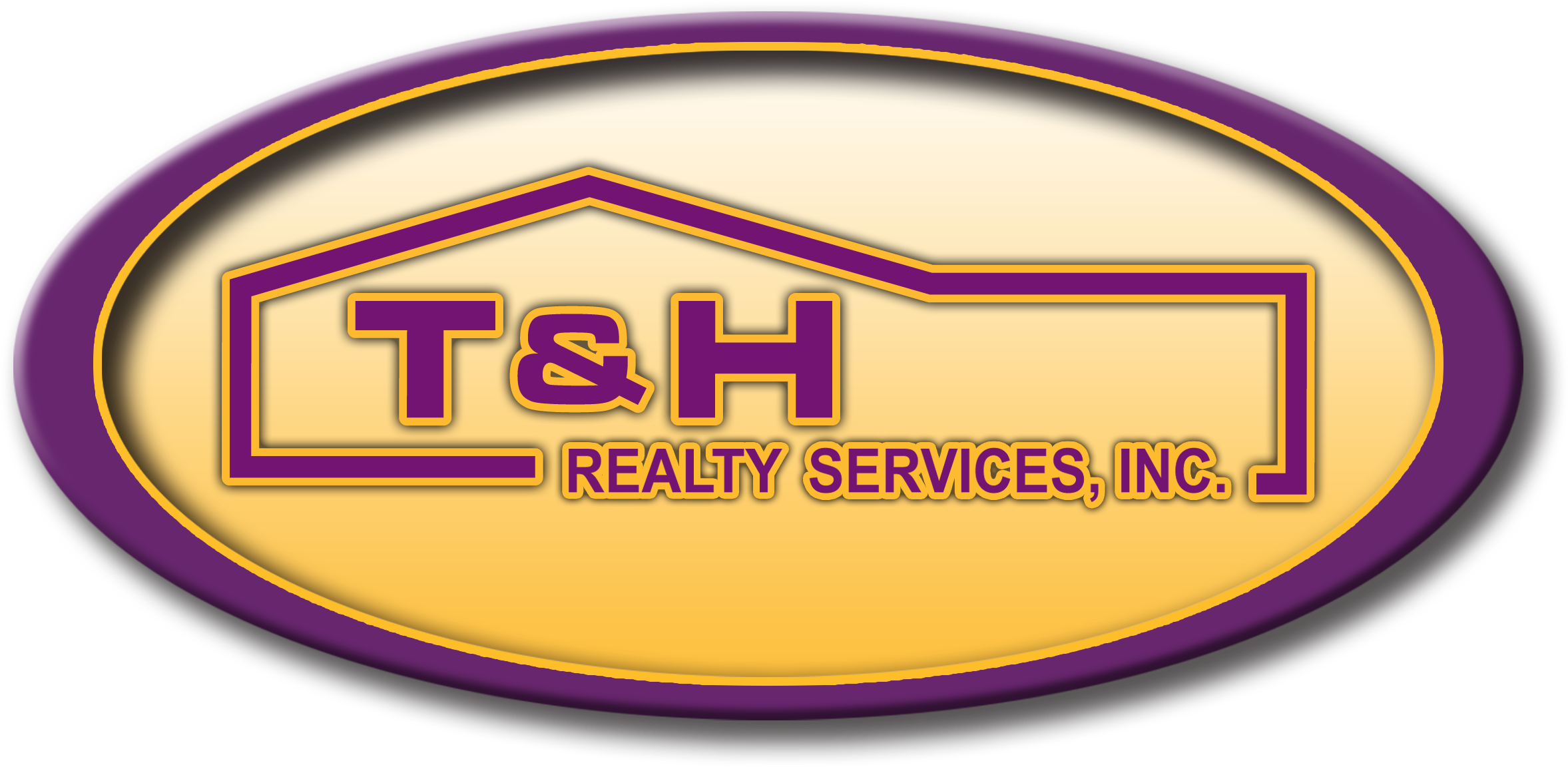 T H Residential Logo-1 - Oval Clipart (2468x1280), Png Download