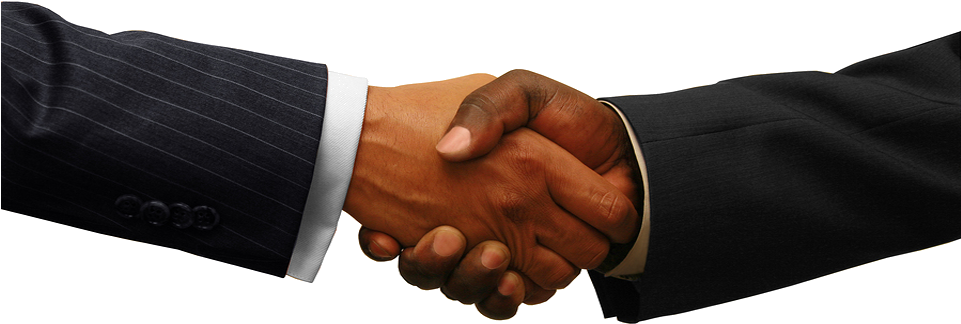 Hands - African American Handshake Png Clipart (960x350), Png Download