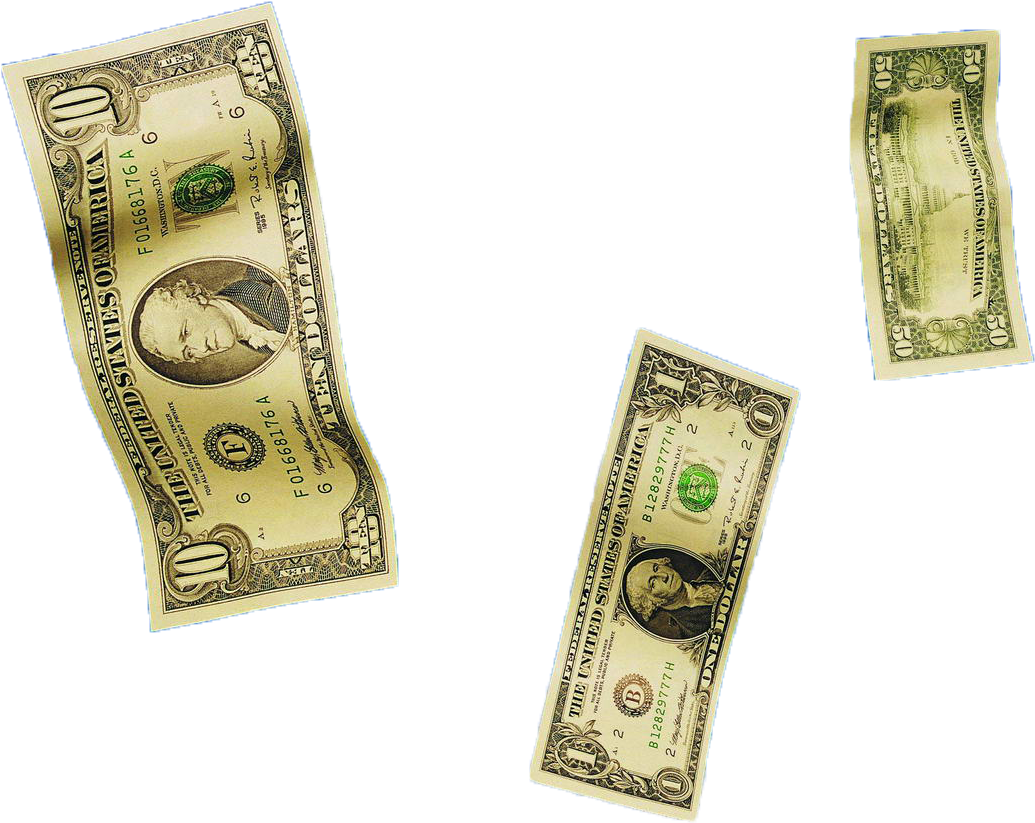 Cash Banknote United States One Hundred Bill - Dollar Bills Falling Png Clipart (1280x1030), Png Download