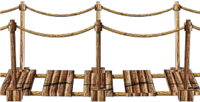 Bridge Clipart Wood Bridge - Wood - Png Download (640x480), Png Download