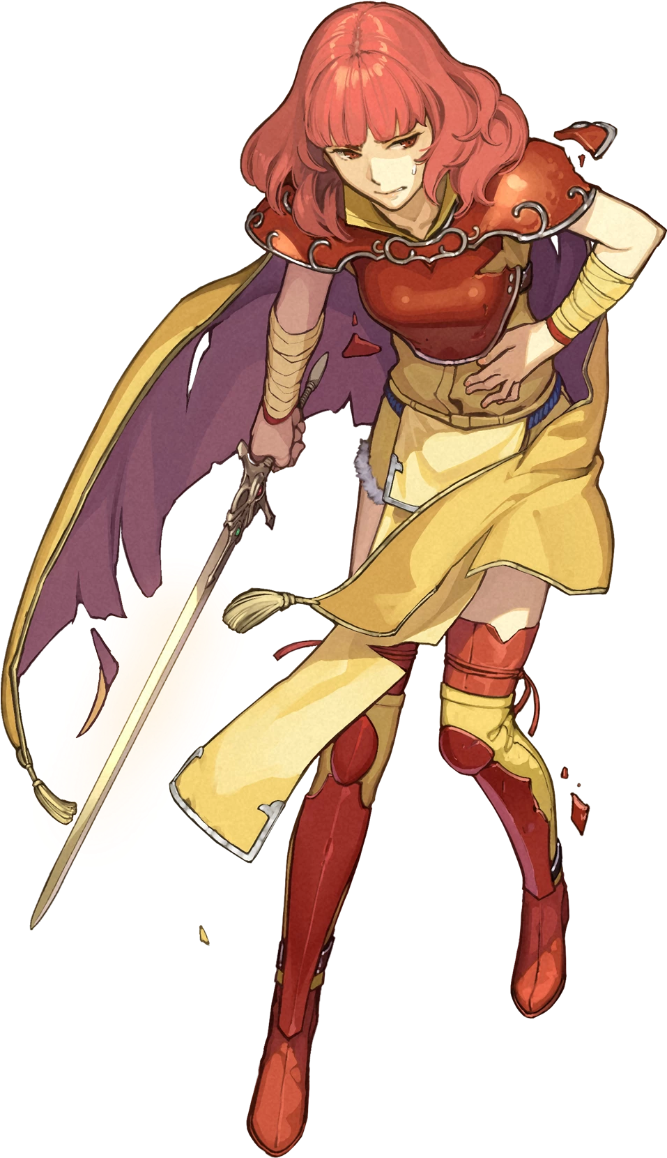 Warrior Princess Injured Fire Emblem Heroes / Echoes - Fire Emblem Heroes Celica Clipart (1684x1920), Png Download