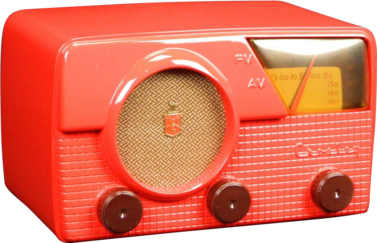 Vintage 1953 Crosley Am & Fm Bands Radio Model E 30 - Electronics Clipart (1224x1224), Png Download