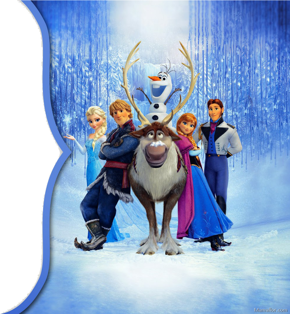 Marco Fotos Personajes Frozen - Happy 4th Birthday Frozen Clipart (1600x1068), Png Download