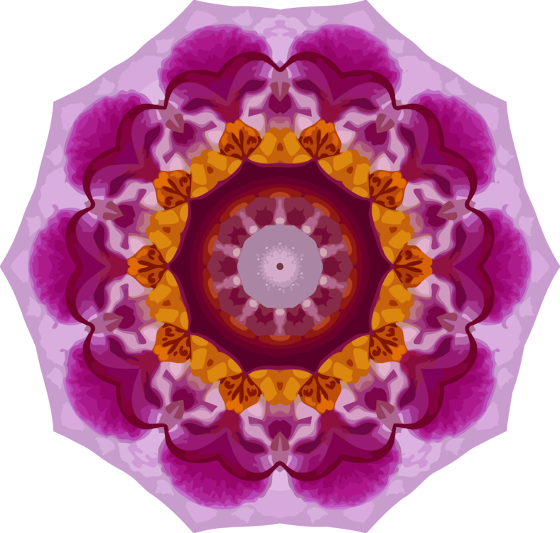 Orchids Computer Icons Vector Magic Kaleidoscope Plug-in - Circle Clipart (788x750), Png Download