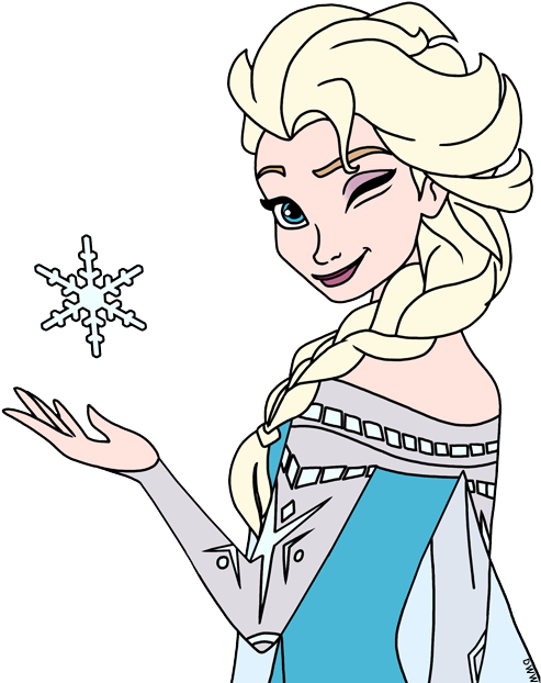 Elsa From Disney S Pinterest Disneys - Elsa Coloring Clipart (500x638), Png Download