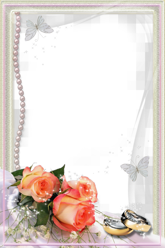 Resultado De Imagen Para Marcos Para Fotos Boda - Marcos De Matrimonio Png Clipart (533x800), Png Download
