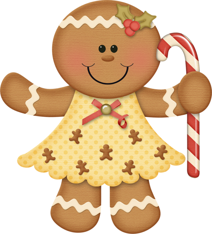 Bread Clipart Christmas - Cute Gingerbread Clipart - Png Download (725x800), Png Download