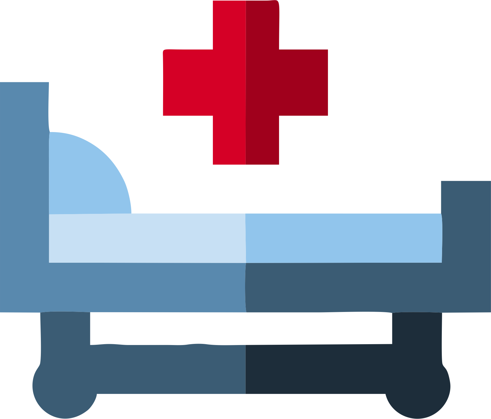 Medicine Clipart Nursing Skill - Medical Bed Icon - Png Download (1707x1456), Png Download