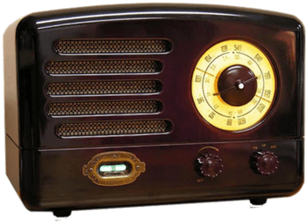 Jpg Black And White Download Vintage Niche Music Freetoedit - Retro Radio Clipart (1024x1024), Png Download