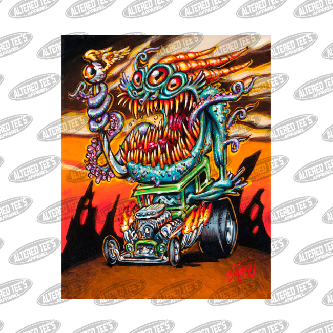 Deep One Hotrod - Poster Clipart (650x650), Png Download