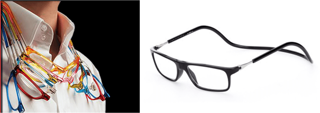 Monturas Clic, Son Unas Gafas De Lectura Con Apertura - Magnetic Reading Glasses Uk Clipart (1024x363), Png Download