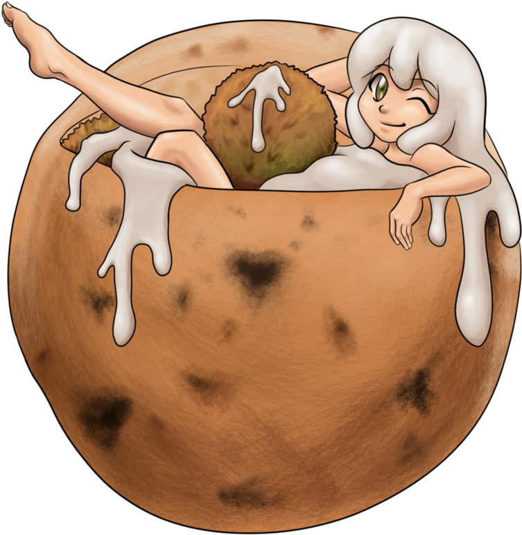 Falafel - Anime Pita Bread Clipart (894x894), Png Download