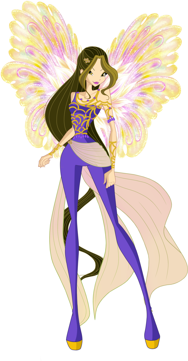 Winx Club Daphne Dreamix , Png Download - Трикс В Стиле Винкс Clipart (748x1436), Png Download