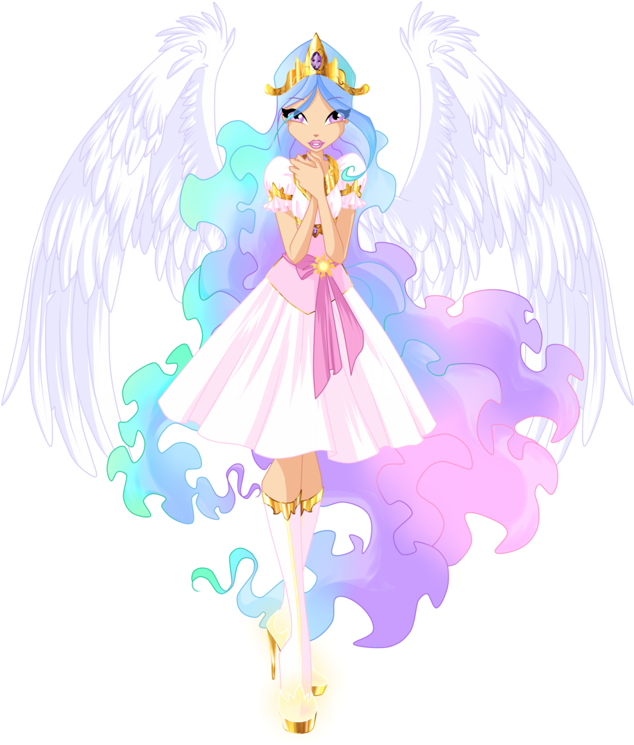 Princess Celestia Looks Like Winx Club Wallpaper Wpt7208070 - Winx Club Princess Celestia Clipart (1024x1106), Png Download