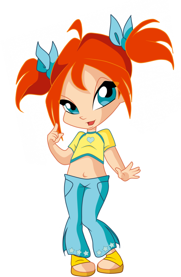 Winx Club Hintergrund Called Bloom Child By Miniwinx - Winx Club Baby Bloom Clipart (700x1071), Png Download