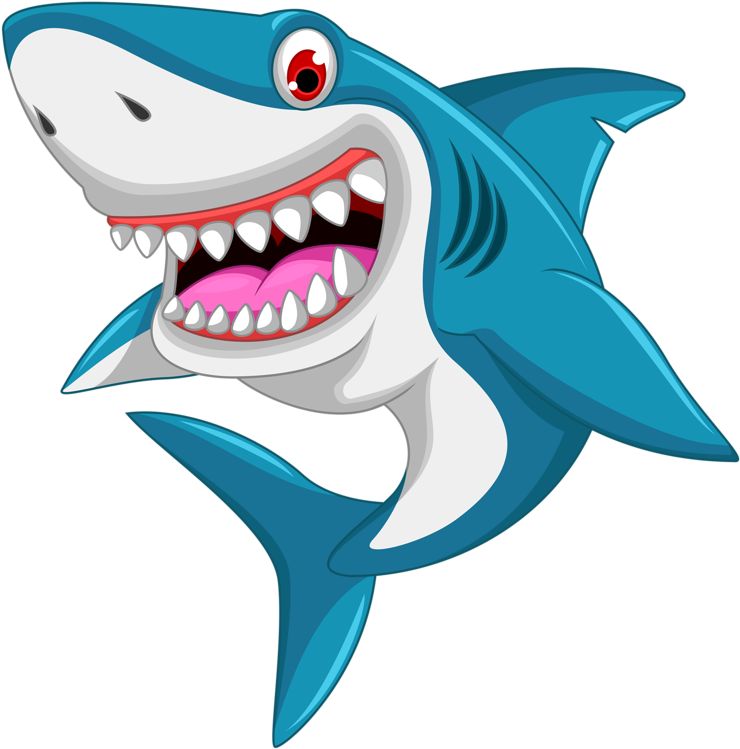 Фото, Автор Soloveika На Яндекс - Shark Cartoon Png Clipart (772x800), Png Download