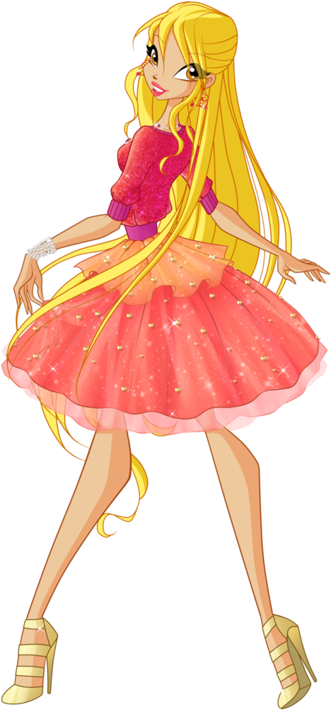 Clipart Wallpaper Blink - Winx Club Season 7 Stella Outfits - Png Download (742x1076), Png Download