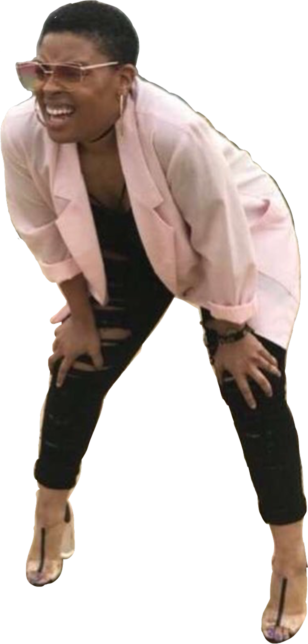 Blackgirl Girl Tired Freetoedit - Black Girl Looking Tired Clipart (1024x2142), Png Download