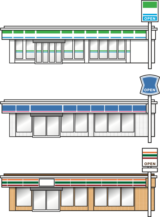 Convenience Shop 7-eleven Lawson Familymart - コンビニ ファミマ イラスト Clipart (553x750), Png Download