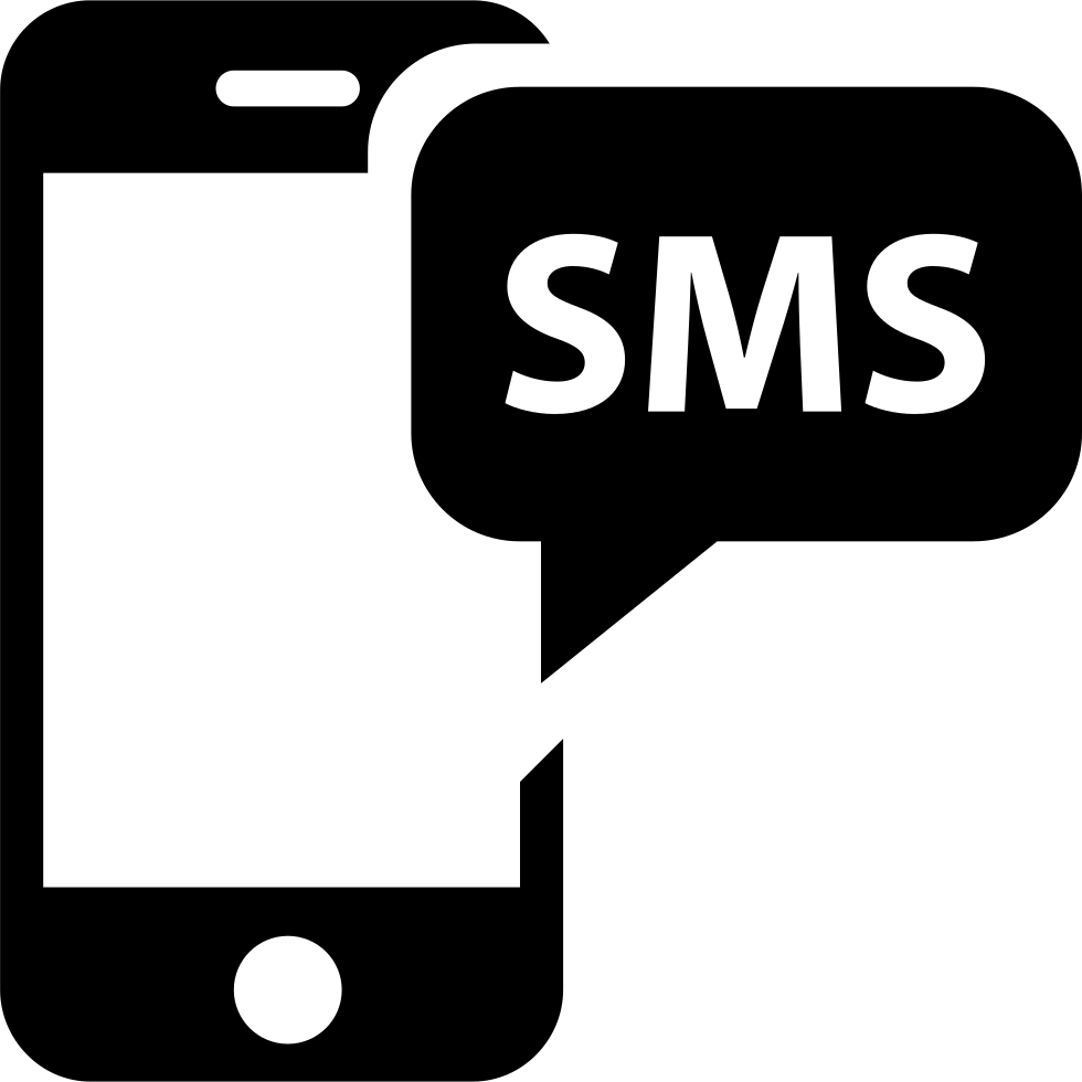 Sms Icon Png - Short Message Service Clipart (980x980), Png Download