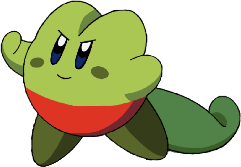 Treecko Kirby Clipart (900x700), Png Download