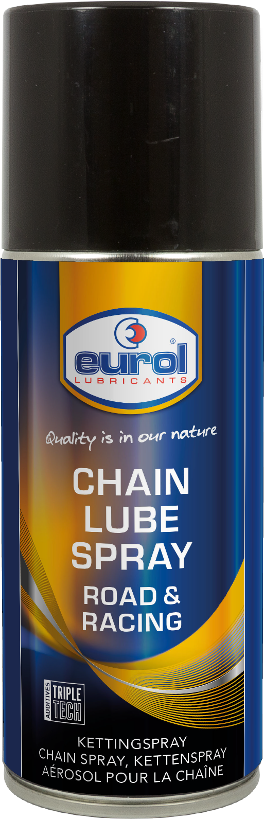 Eurol Chain Lube Spray Road & Racing 100ml - Bottle Clipart (700x1707), Png Download