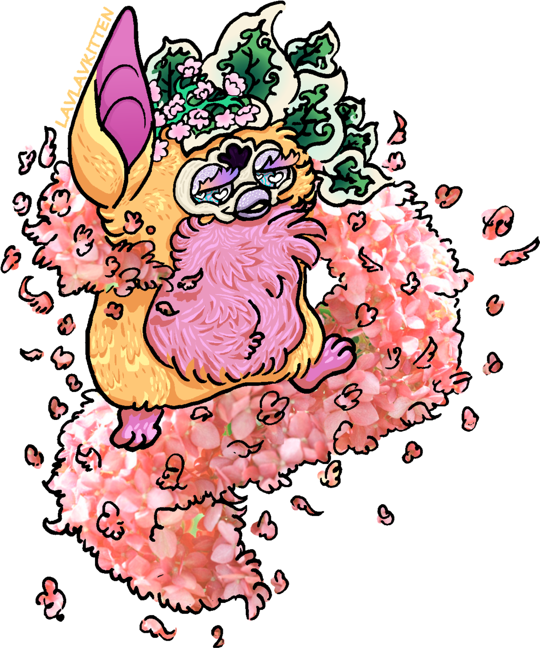 @dogboyf's Gorgeous Furby, Melonbloom, Gracefully Dancing - Cartoon Clipart (1280x1501), Png Download