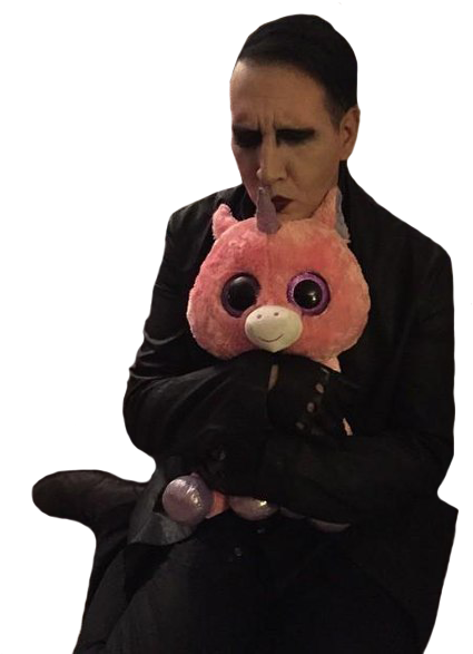 Marilyn Manson Png - Мэрилин Мэнсон С Единорогом Clipart (604x604), Png Download