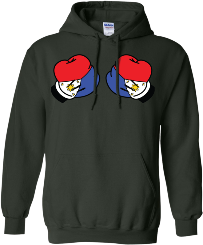 Mickey Filipino Flag Boxing Gloves By Aireal Apparel - Alec Benjamin Merch Hoodie Clipart (660x795), Png Download