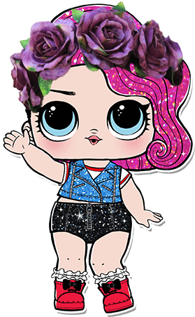 #lol #doll #sticker - Lol Surprise Rocker Glitter Clipart (403x550), Png Download
