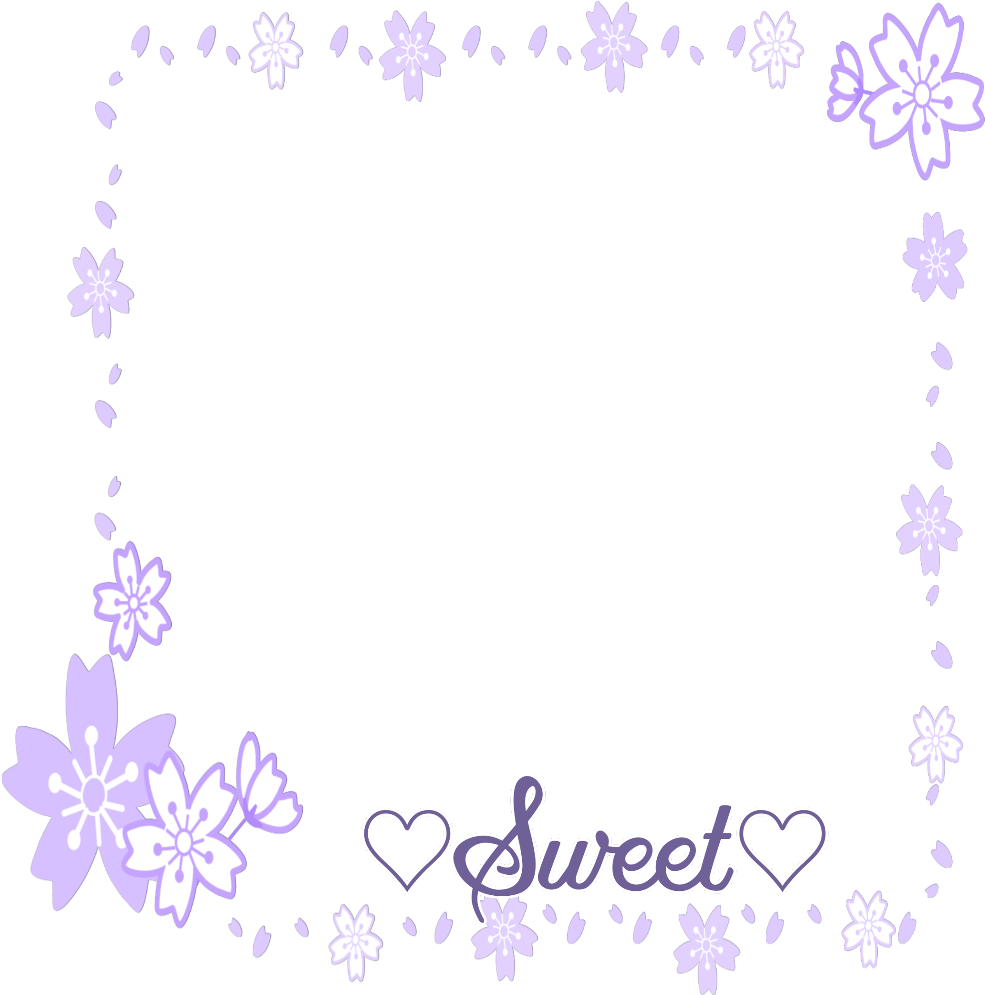 #mq #purple #flowers #flower #sweet #frame #frames - Jasmine Clipart (1024x1024), Png Download