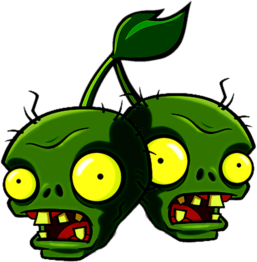 Растения против зомби зомби с головой растения. Растения против зомби голова зомби. Вишня из Plants vs Zombies. Растения против зомби вишня бомба.