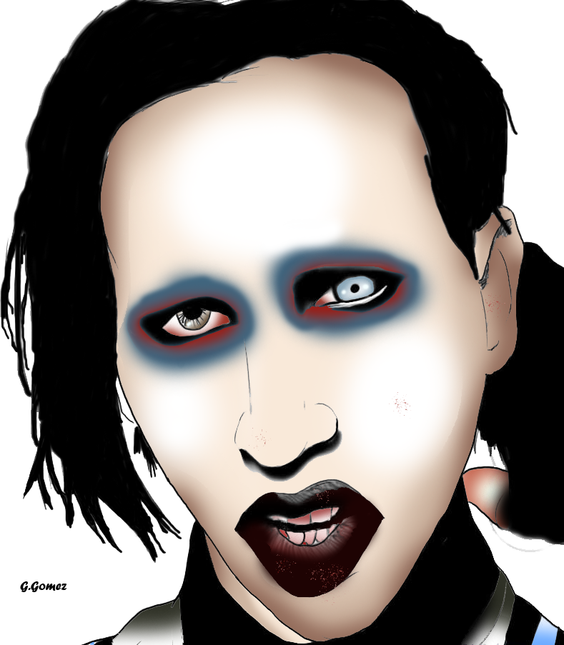 Manson Png - Marilyn Manson Drawing Clipart (789x903), Png Download