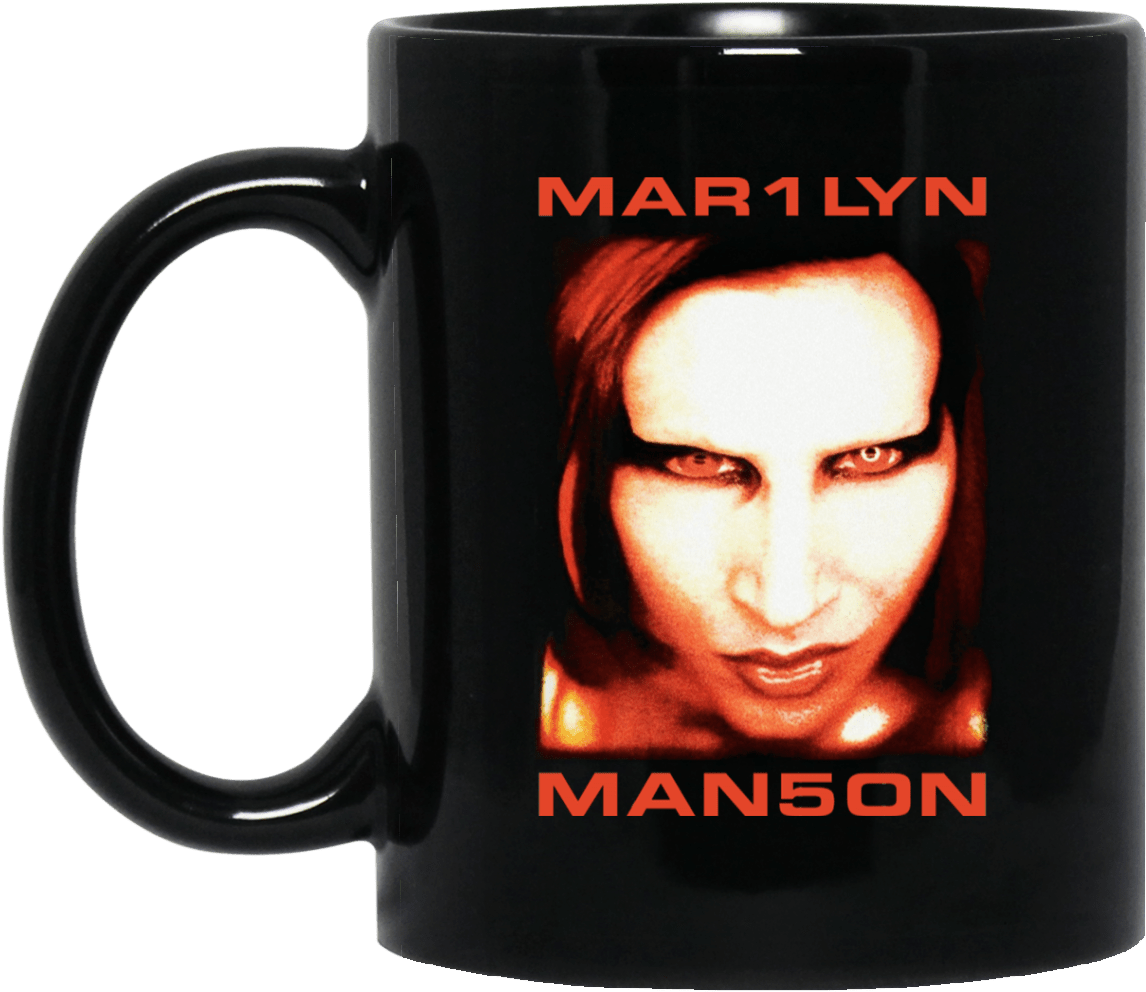 Marilyn Manson Bigger Satan Black Mug - Marilyn Manson Bigger Than Satan Shirt Clipart (1155x1155), Png Download