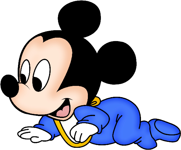 Mickey Mouse Bebe Disney Clipart (600x600), Png Download