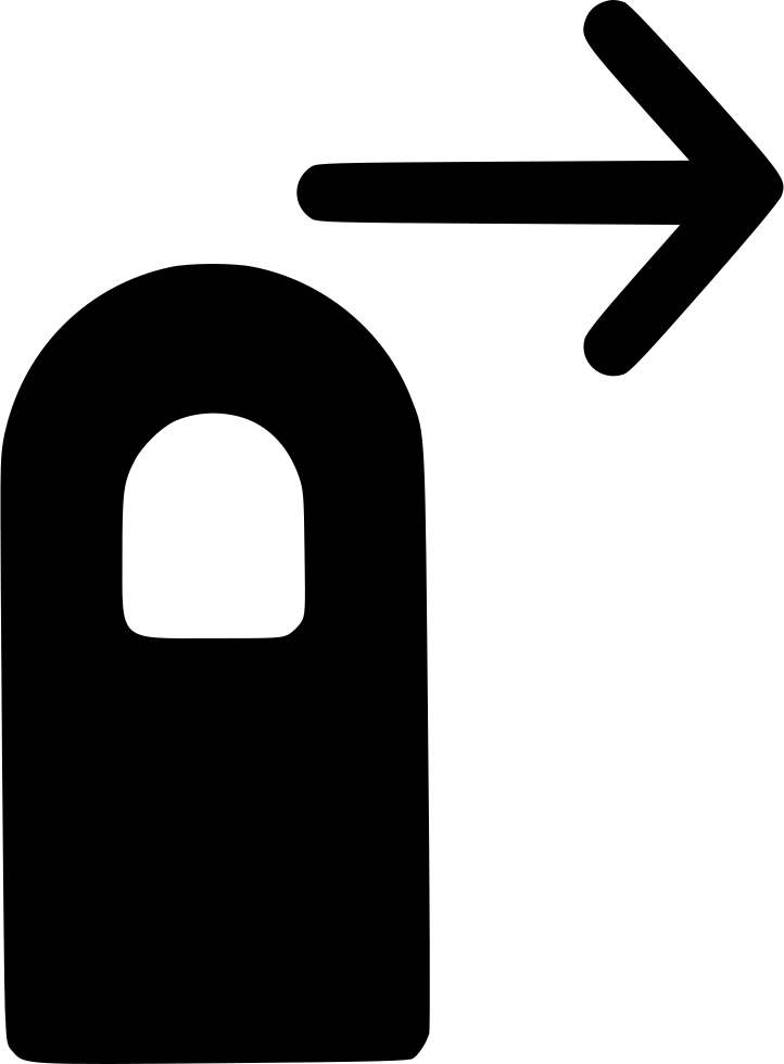 Touch Tap Finger Move Right Arrow Comments Clipart (722x980), Png Download