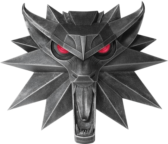 The Witcher Wolf Wall Sculpture Light Up Convention - Witcher 3 Medallion Wall Clipart (1000x666), Png Download