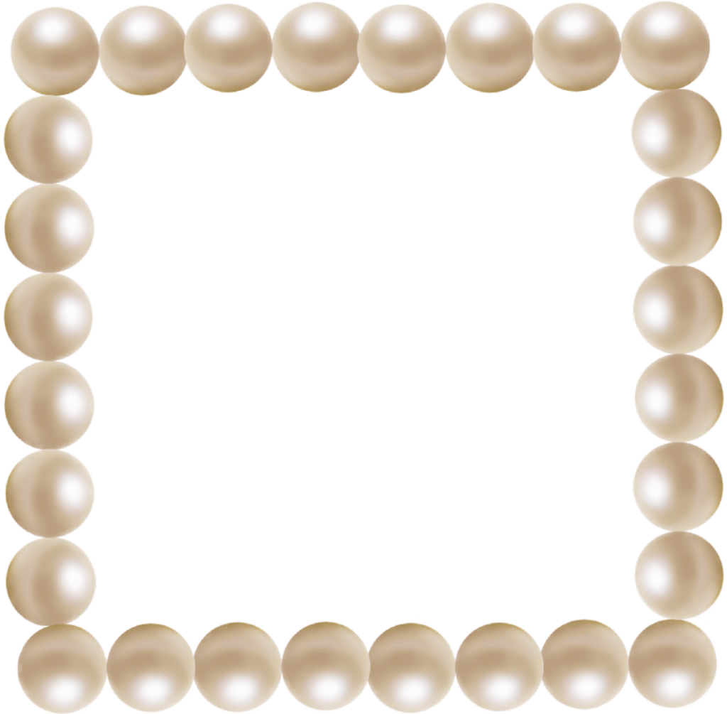 #pearls #frame #pearl #framepearls - Picture Frame Clipart (1024x1005), Png Download