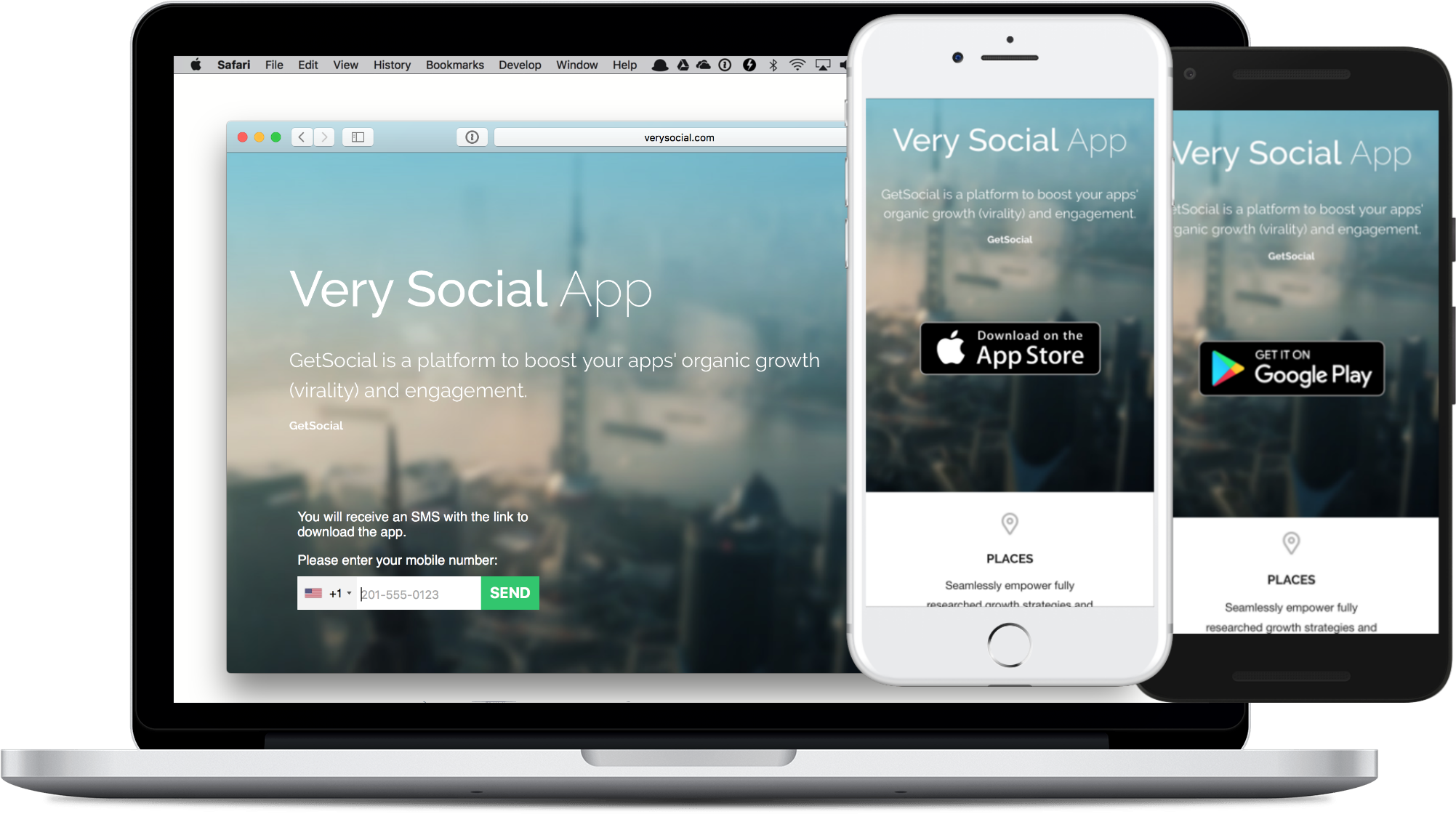 Os Is Detected, The Related Store's Button Is Shown - Iphone Clipart (2200x1200), Png Download
