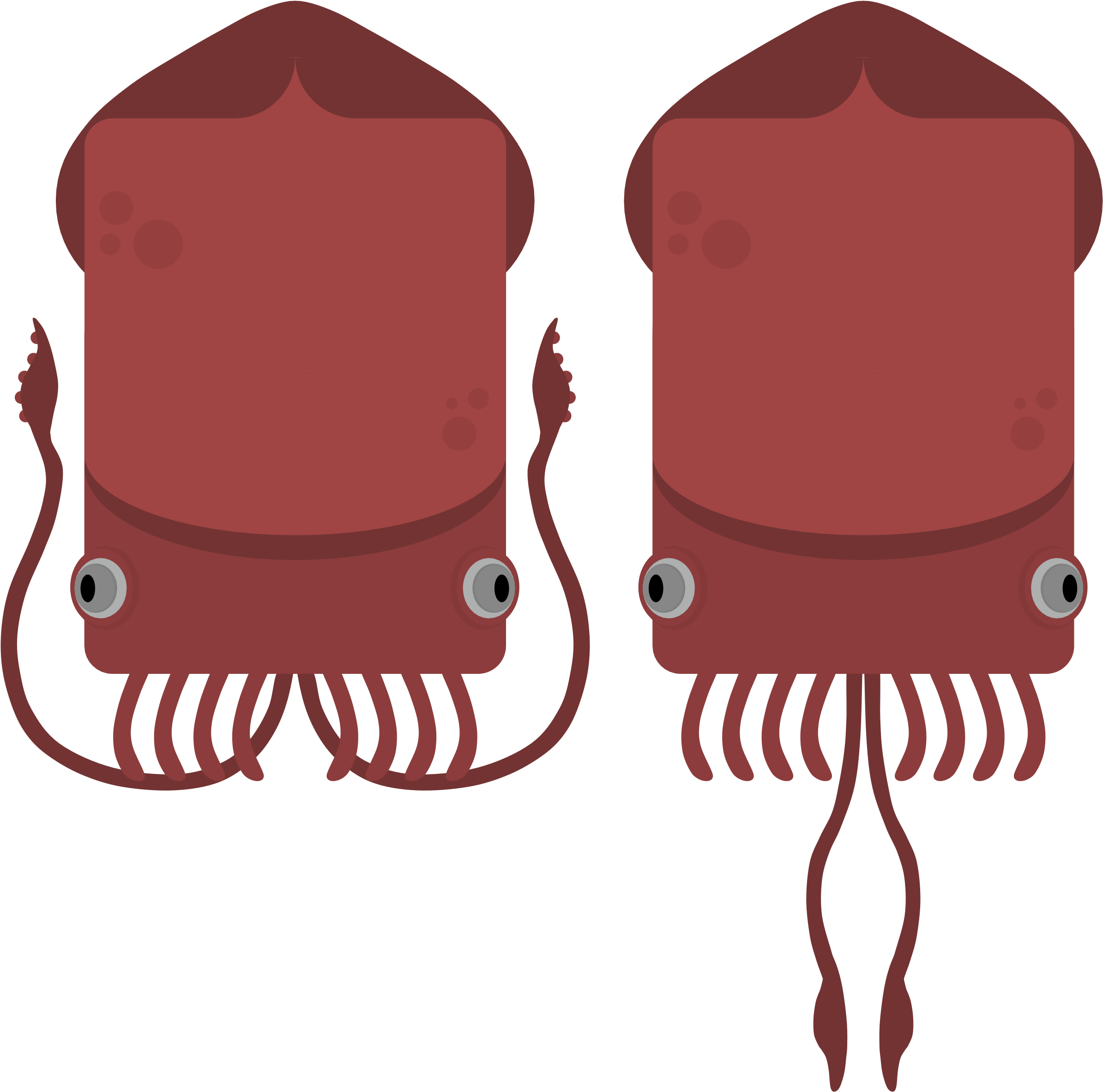 Giant Squid Reskin - Illustration Clipart (2500x2413), Png Download