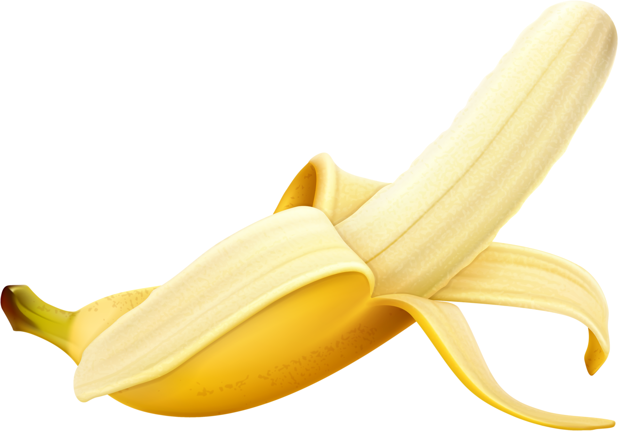 Яндекс - Фотки - Peeled Banana Png Clipart (1280x897), Png Download