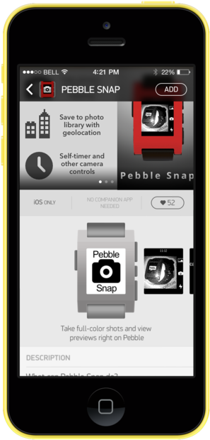 Pebblesnap On The Pebble Appstore - Pebble Clipart (768x768), Png Download