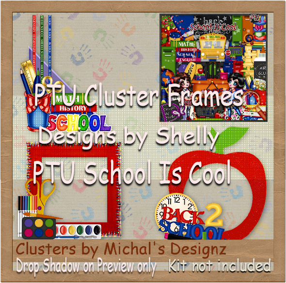 "school Is Cool" Ptu Clusters **~** - Poster Clipart (650x650), Png Download