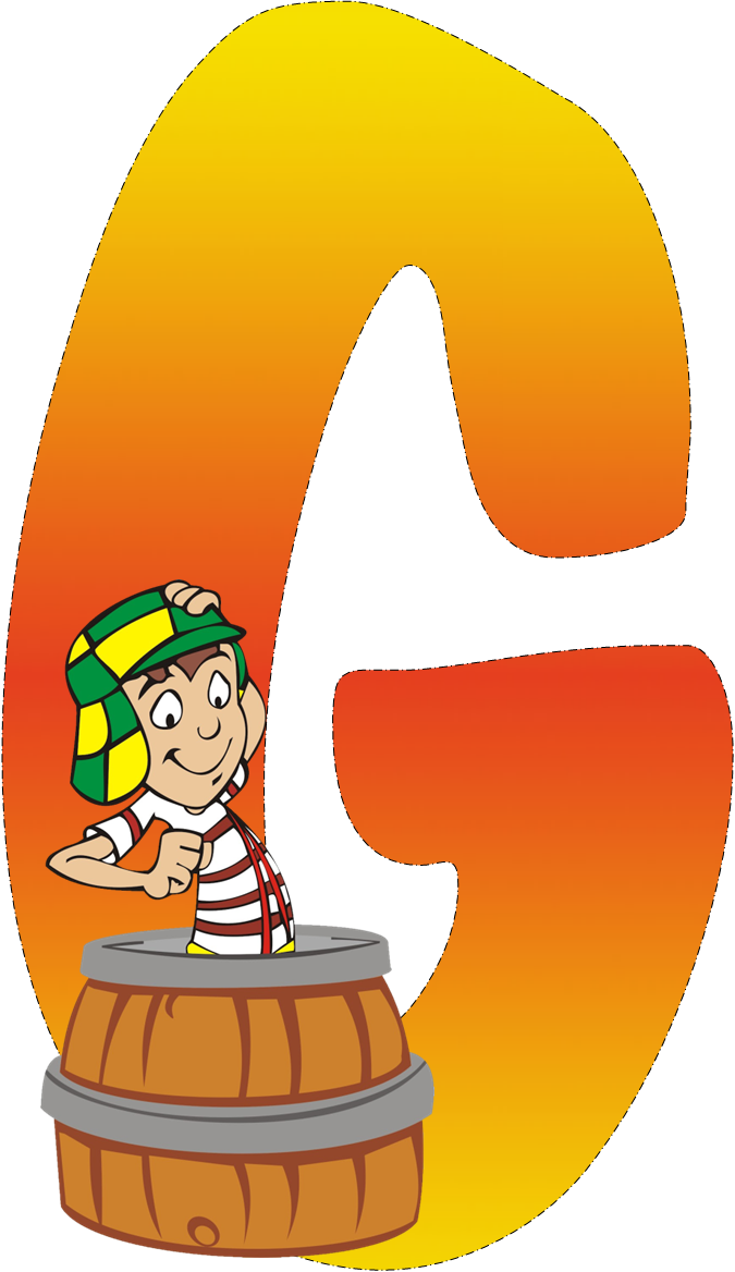 Alfabeto Chavo Del Png P Xeles E Ⓒ - Alfabeto Letras Do Chaves Clipart (675x1168), Png Download