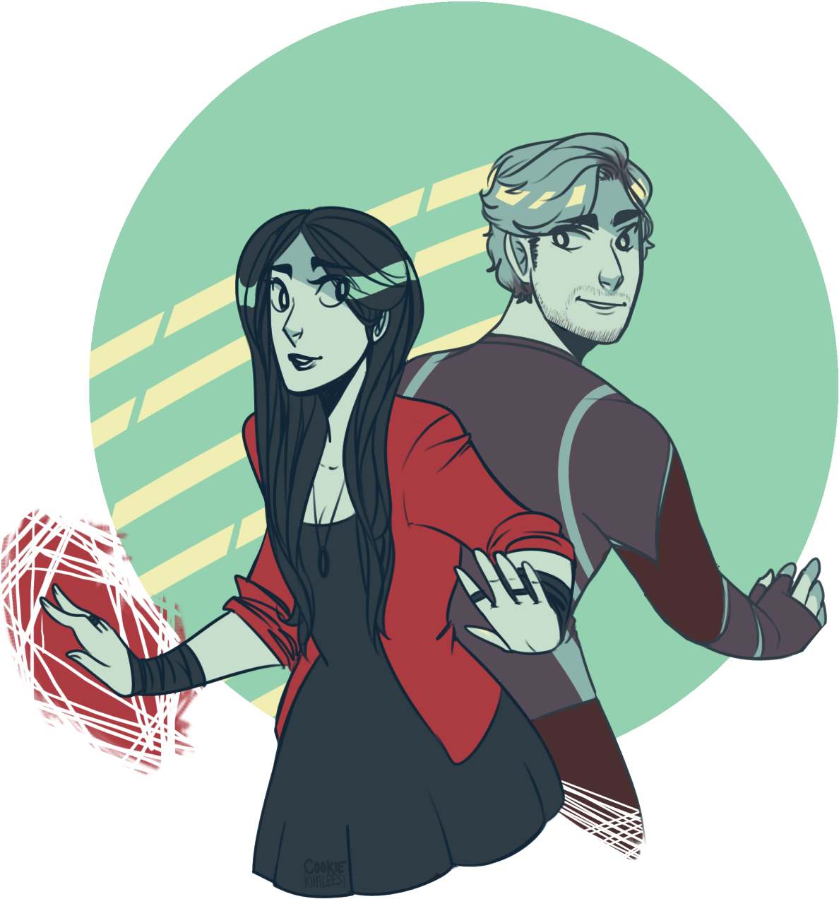 Maximoff Twins - Maximoff Twins Fan Art Sad Clipart (1280x1313), Png Download