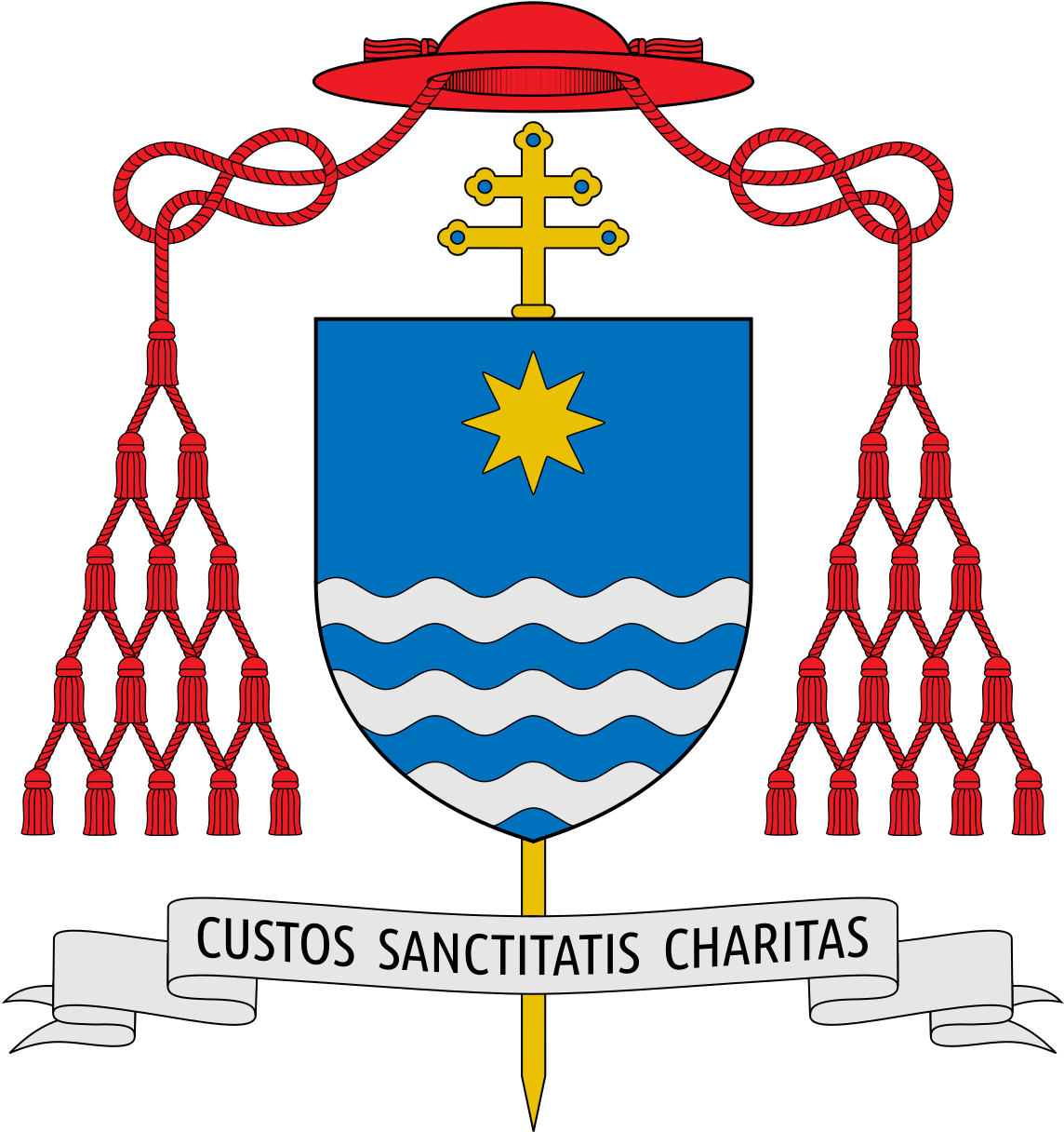 Coat Of Arms Of Giovanni Angelo Becciu - Coat Of Arms Of Cardinals Clipart (1150x1226), Png Download