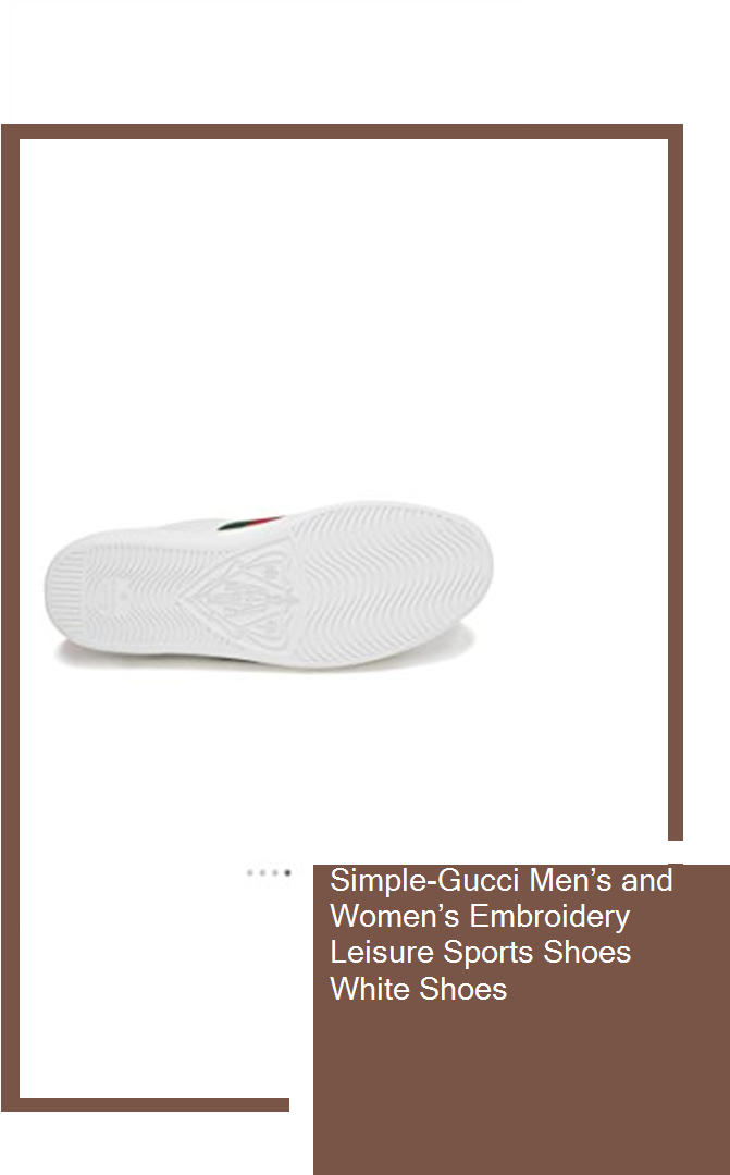 Simple-gucci Men's And Women's Embroidery Leisure Sports - Table Clipart (735x1100), Png Download
