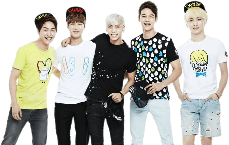 Shinee Wearing Caps - Shinee Png Clipart (1000x500), Png Download